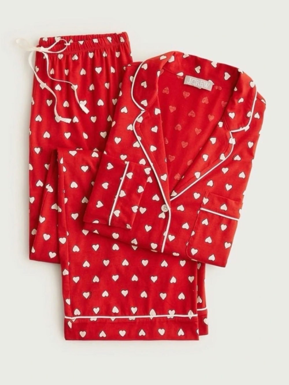 NWT JCrew Cotton Heart Pajama Set